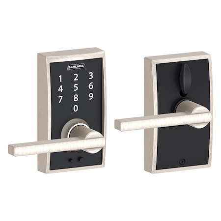 Schlage Schlage Satin Nickel Steel Touchscreen Lever FE695VCEN619LAT